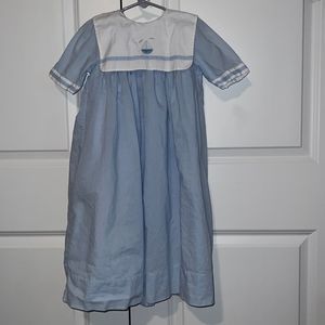 Unisex Strausburg Sailboat Dress 1-3yo EUC Straushurg
